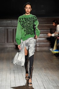 Model on the catwalk