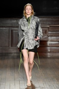 Model on the catwalk