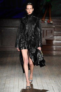Model on the catwalk