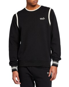 Ovadia Track Sweatshirt Black and Grey