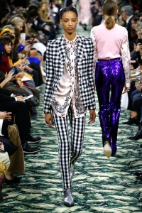 Model on the catwalk