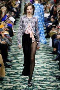 Model on the catwalk