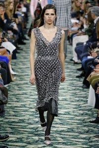 Model on the catwalk