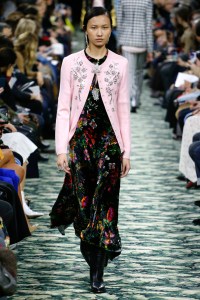 Model on the catwalk