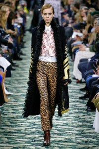 Model on the catwalk