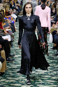 Model on the catwalk