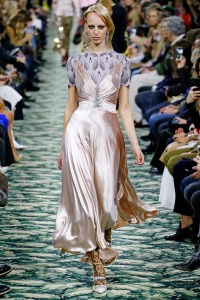 Model on the catwalk