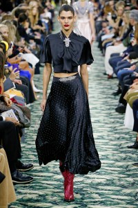 Model on the catwalk