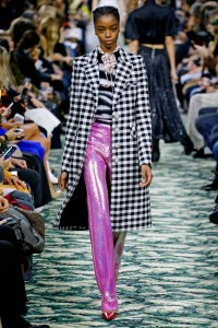 Model on the catwalk
