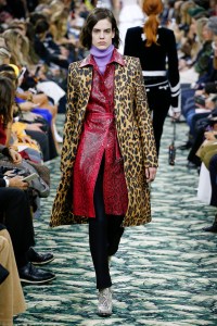 Model on the catwalk