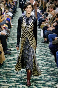 Model on the catwalk