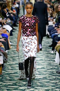 Model on the catwalk