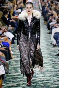 Model on the catwalk