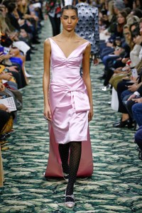 Model on the catwalk