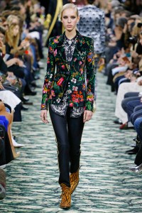 Model on the catwalk