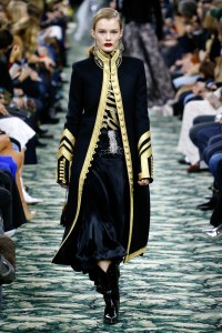Model on the catwalk