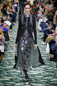 Model on the catwalk