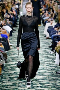Model on the catwalk