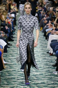 Model on the catwalk