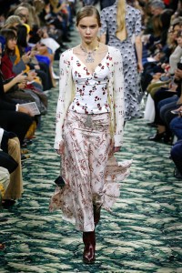 Model on the catwalk