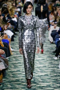Model on the catwalk