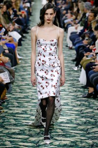 Model on the catwalk