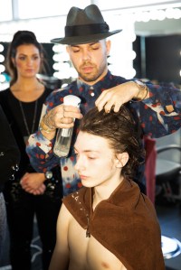Backstage at Palomo Spain Mens Fall 2019