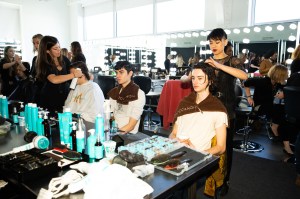 Backstage at Palomo Spain Mens Fall 2019