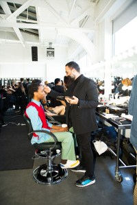 Backstage at Palomo Spain Mens Fall 2019