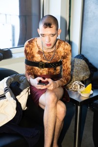 Backstage at Palomo Spain Mens Fall 2019