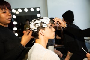 Backstage at Palomo Spain Mens Fall 2019