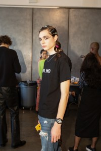 Backstage at Palomo Spain Mens Fall 2019
