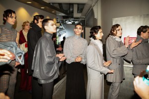 Backstage at Palomo Spain Mens Fall 2019