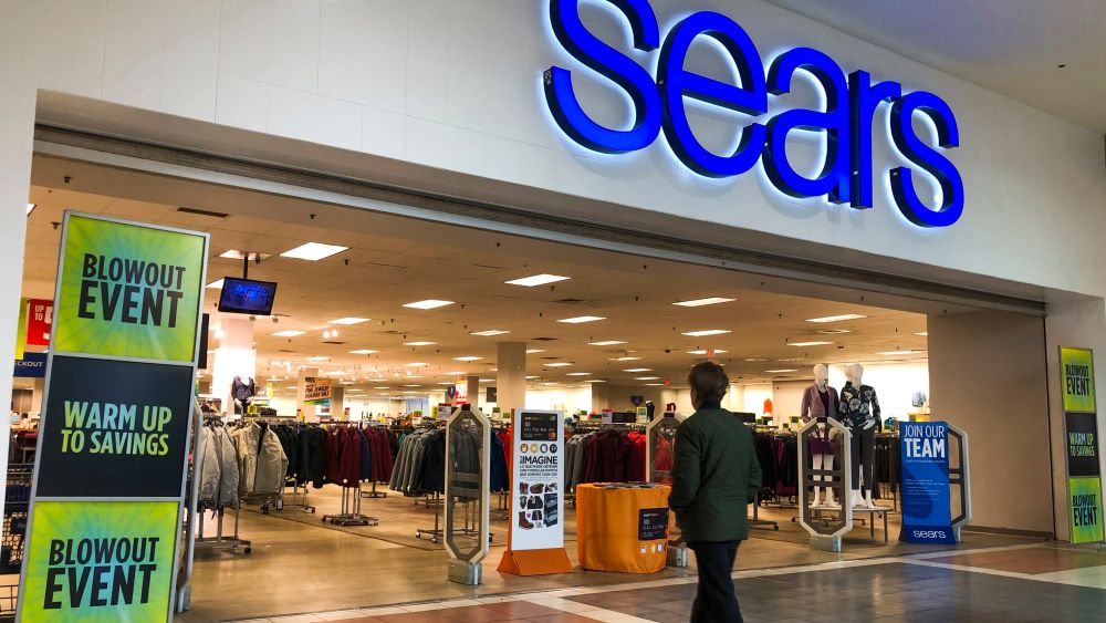 A customer enters a Sears department store in Riverside, Illinois, USA, 28 December 2018. The 125 year old institution employees 68,000 people has been in bankruptcy since October 2018. According to reports Sears and Kmart face liquidation unless a 4.8 billion USD proposed by ESL Investments is submitted and accepted.Sears and Kmart face liquidation, Riverside, USA - 28 Dec 2018