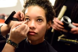 Backstage at Hellessy RTW Fall 2019
