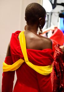 Backstage at Hellessy RTW Fall 2019