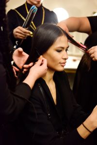Backstage at Hellessy RTW Fall 2019