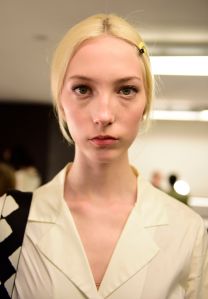 Backstage at Hellessy RTW Fall 2019