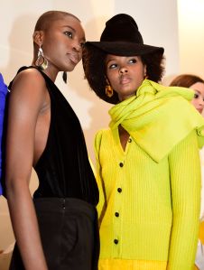 Backstage at Hellessy RTW Fall 2019