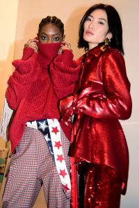 Backstage at Hellessy RTW Fall 2019