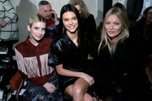 Emma Roberts, Kendall Jenner and Kate Moss