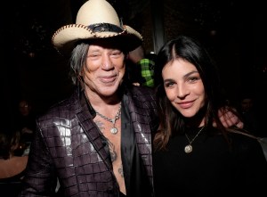 Mickey Rourke and Julia Restoin-Roitfeld