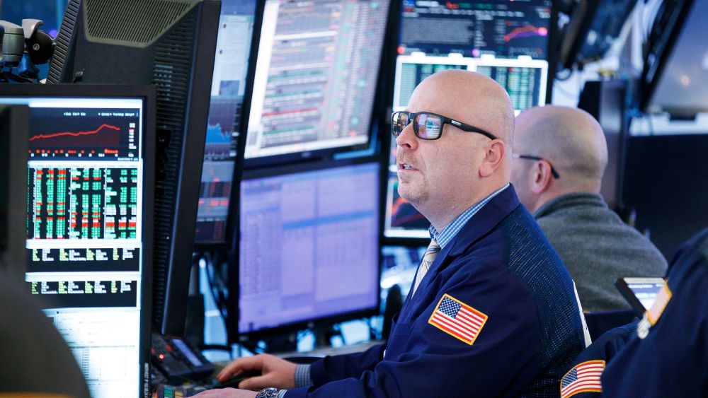 Traders work on the floor of the New York Stock Exchange at the end of the day in New York, New York, USA, on 12 February 2019. The Dow Jones industrial average gained over 370 points today partly in response to news that United States legislators have put together a deal to avoid another government shutdown.New York Stock Exchange, USA - 12 Feb 2019