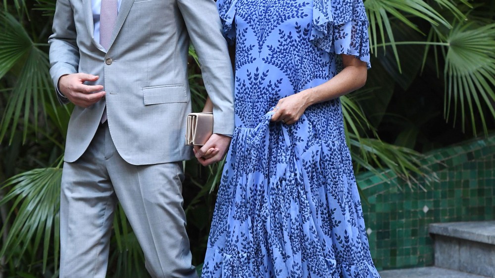 Prince Harry and Meghan Duchess of Sussex arrive at King Mohammed VI's Residence