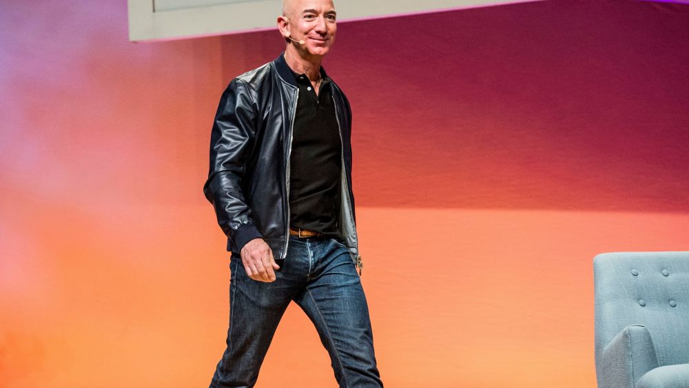 Jeff Bezos seen on day two of Summit LA17 in Downtown Los Angeles's Historic Broadway Theater District, in Los AngelesSummit LA17, Los Angeles, USA - 04 Nov 2017
