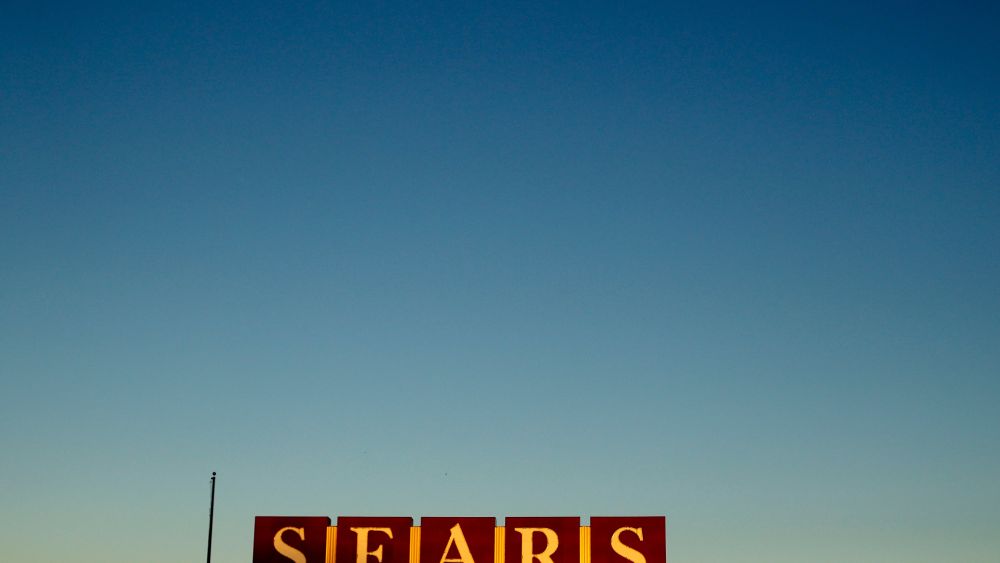 A sign for a Sears appliance outlet store is displayed, in Kansas City, Mo. Sears filed for Chapter 11 bankruptcy protection Oct. 15, buckling under its massive debt load and staggering lossesSears Chapter 11, Kansas City, USA - 16 Oct 2018