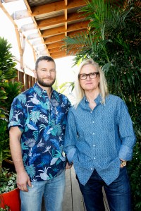 Reyn Spooner creative director Doug Burkman and chic executive officer Lynne Koplin