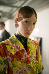 Backstage at Richard Queen RTW Fall 2019
