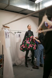 Backstage at Richard Queen RTW Fall 2019