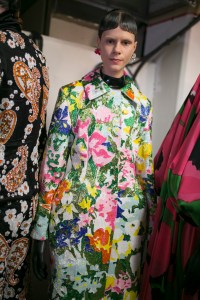 Backstage at Richard Queen RTW Fall 2019